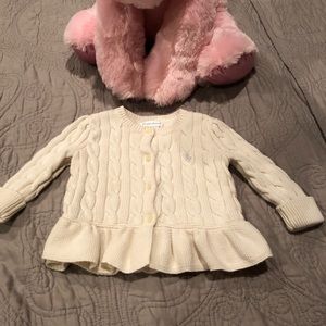 Baby girl size 9 months cardigan sweater